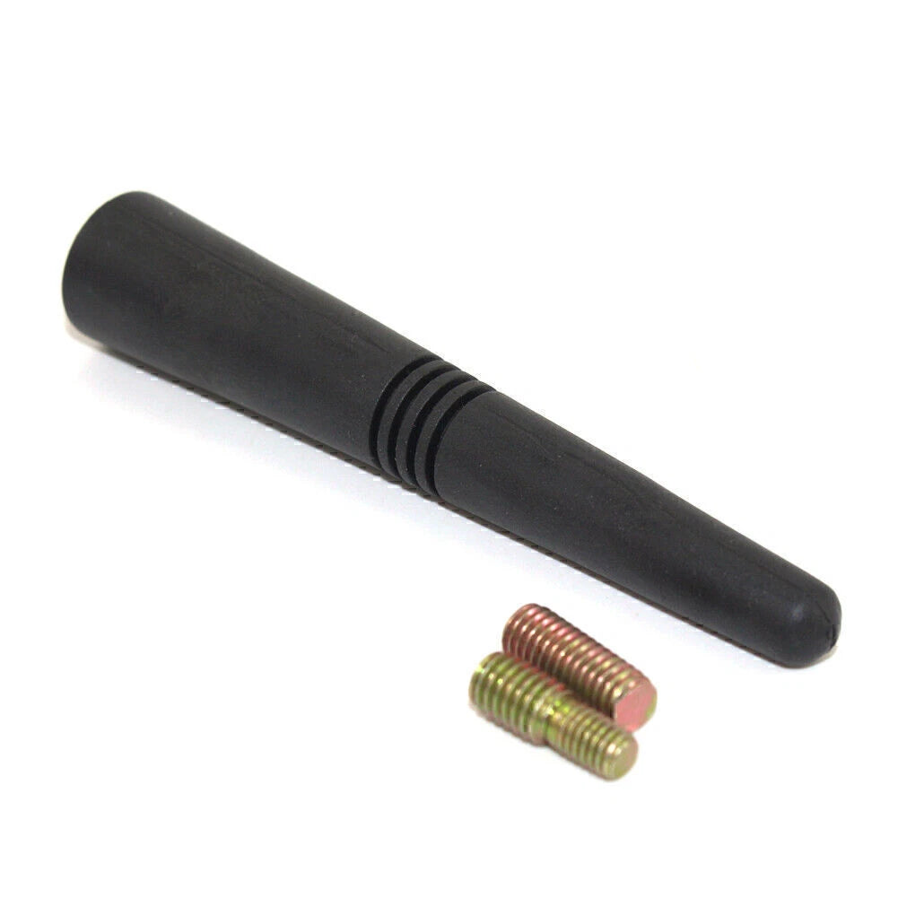 4 Inch Universal Black Car Antenna Kit + Screw Rubber