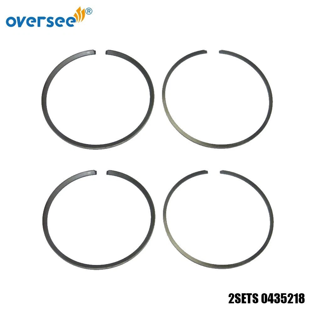 Set of 2 Piston Ring Set for Johnson Evinrude 9.9 15HP (200-102) 0435218 435218