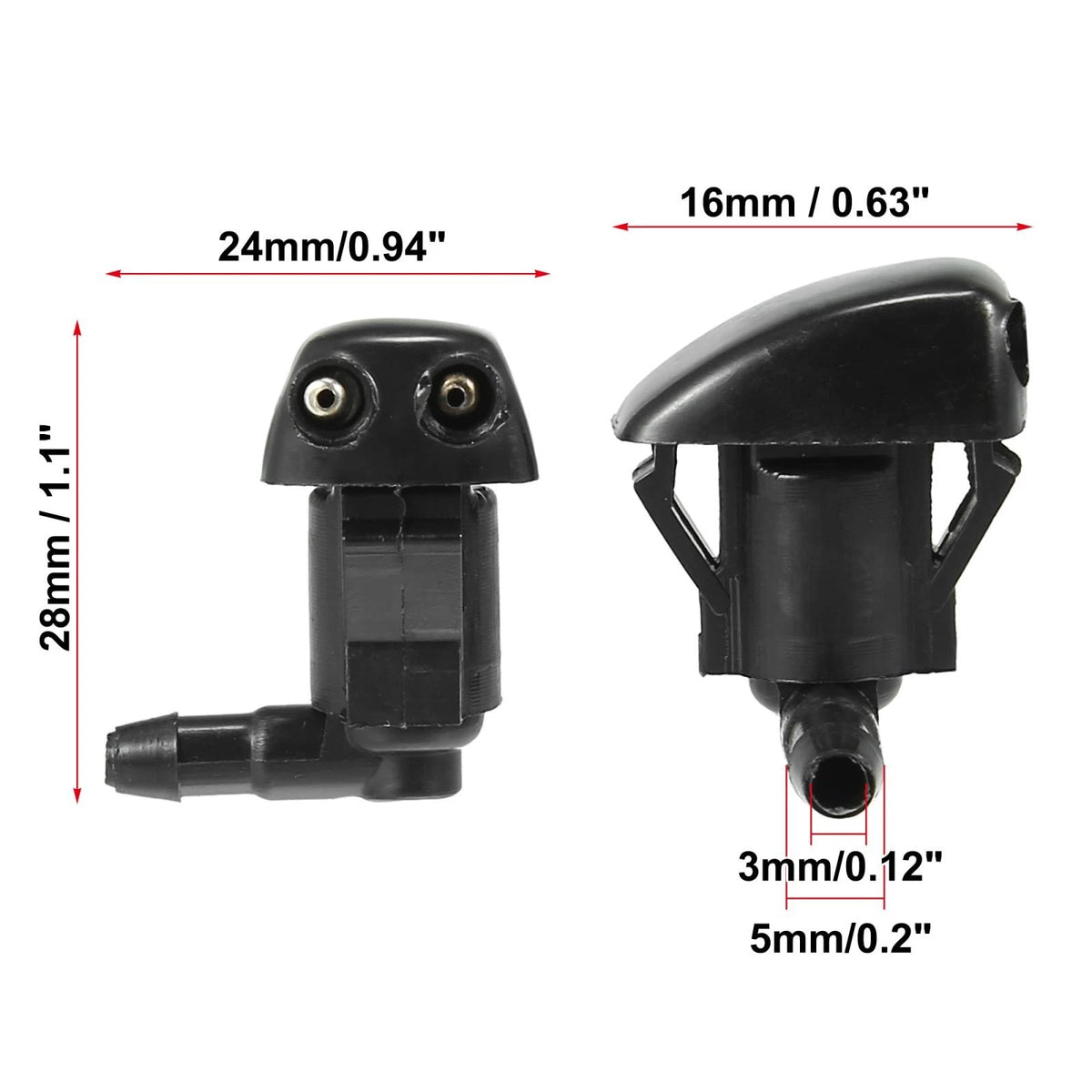 Front Windshield Washer Nozzles Replacement for Toyota Corolla (2002–2022)