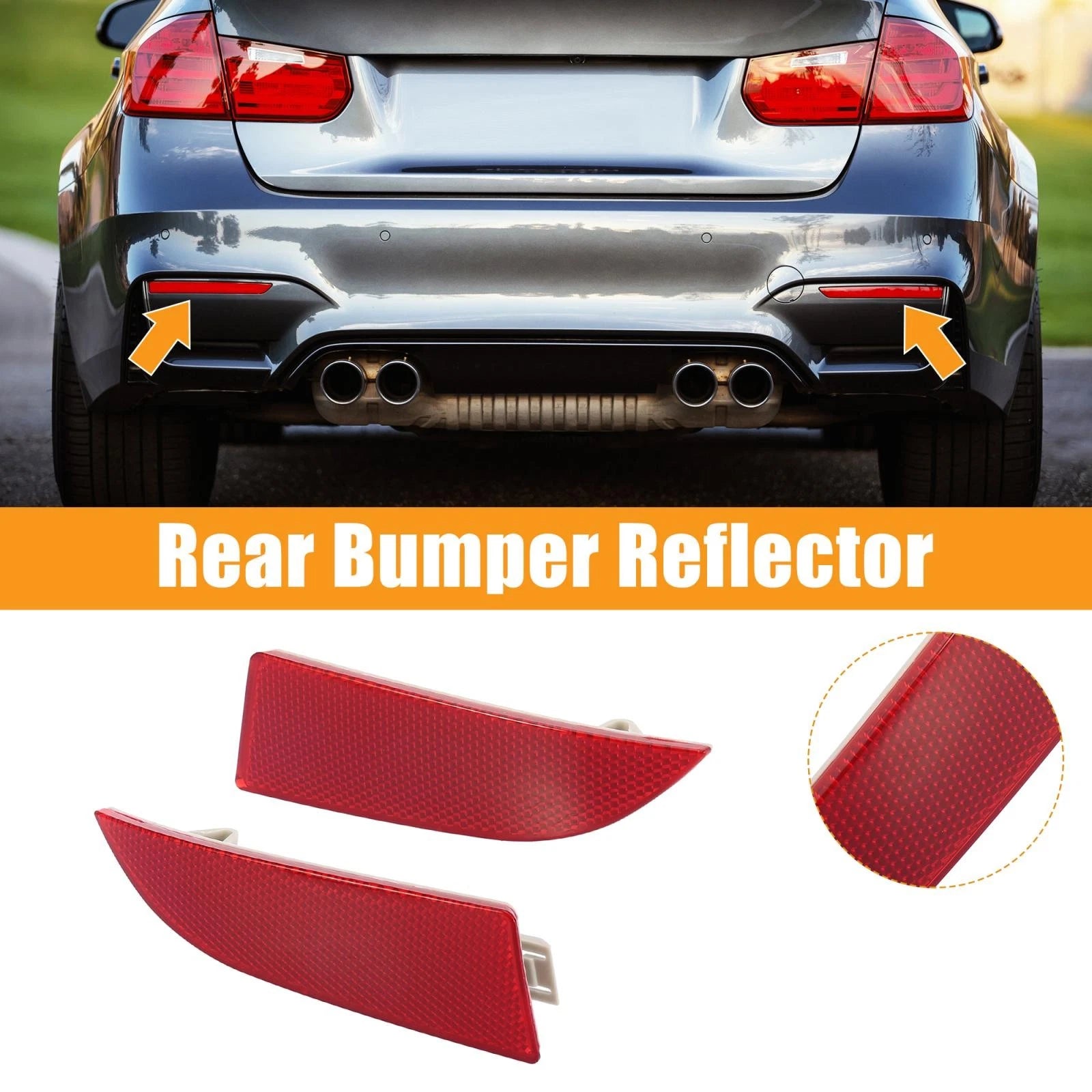 Rear Bumper Reflector Set Left Right for BMW X3 (2018–2024)