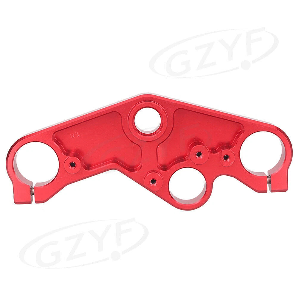 Triple Tree Front End Upper Top Clamp Fit Yamaha YZF R3 R25 2014 - 2016 Red