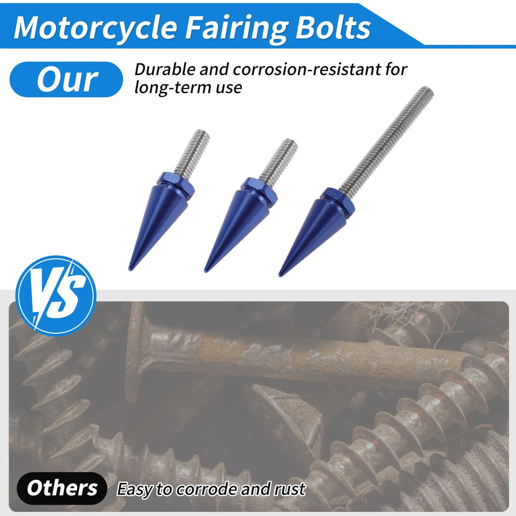 Windshield Bolts for Harley Davidson Touring Electra Glide/Ultra (2014–2024) Blue