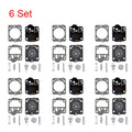Set of 6 Carburetor Carb Kits for ZAMA RB-149 C1T Jonsered CS2234 Husqvarna