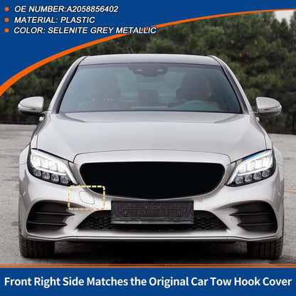Front Bumper Tow Hook Cover Replacement for Mercedes A2058856402 (2015–2019)