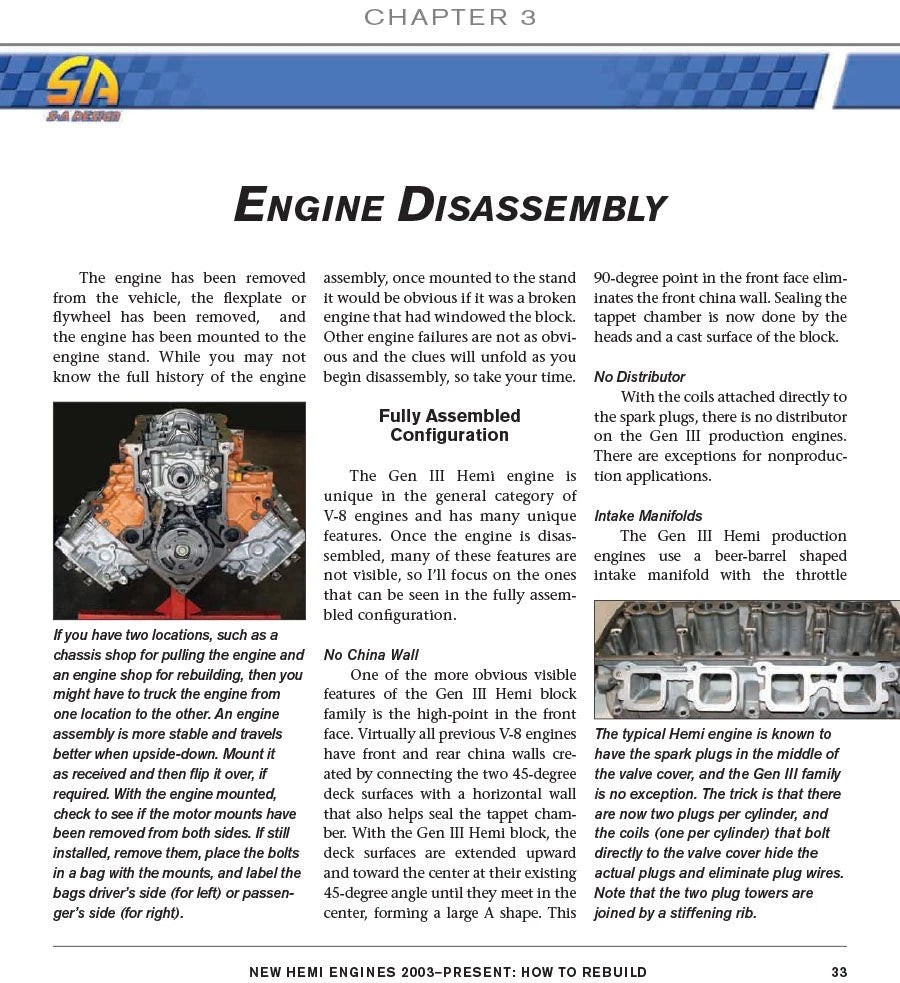 Chrysler Hemi Engine Rebuild Manual for Chrysler Models