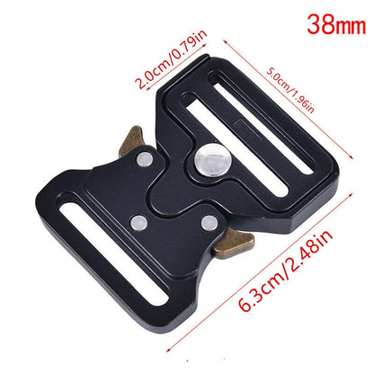 Quick Side Release Metal Strap Buckle for Bag Luggage Webbing