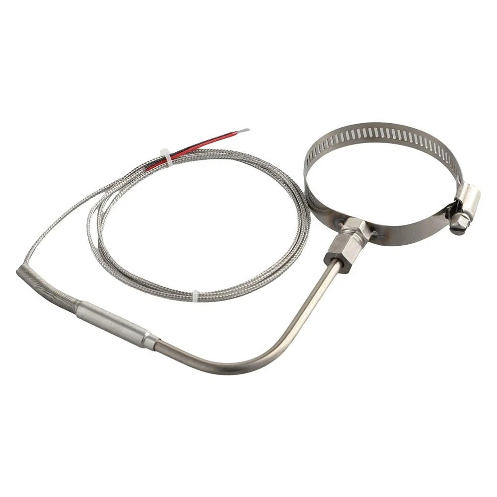 Type K Right Angle Thermocouple 80x5mm 1m Cable Stainless Steel
