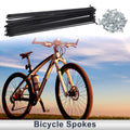 Bicycle Spokes Nipple Steel 203mm Universal Set for 45mm Black (Universal)
