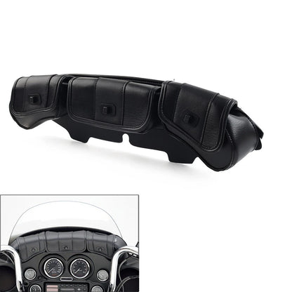 3 Pouch Windshield Saddle Fairing Bag for Harley Touring (1996–2013)