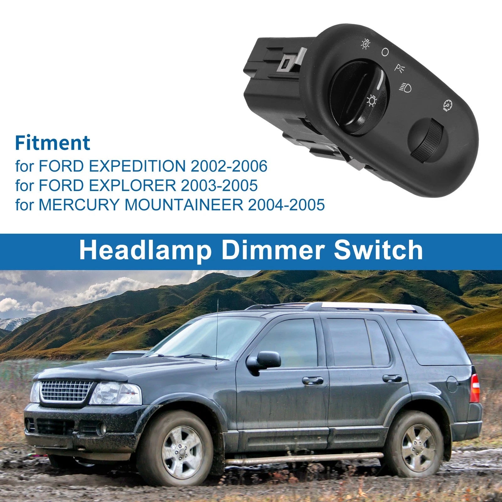 Headlight Switch for Ford Expedition (2003–2006) No.2L1Z11654BA