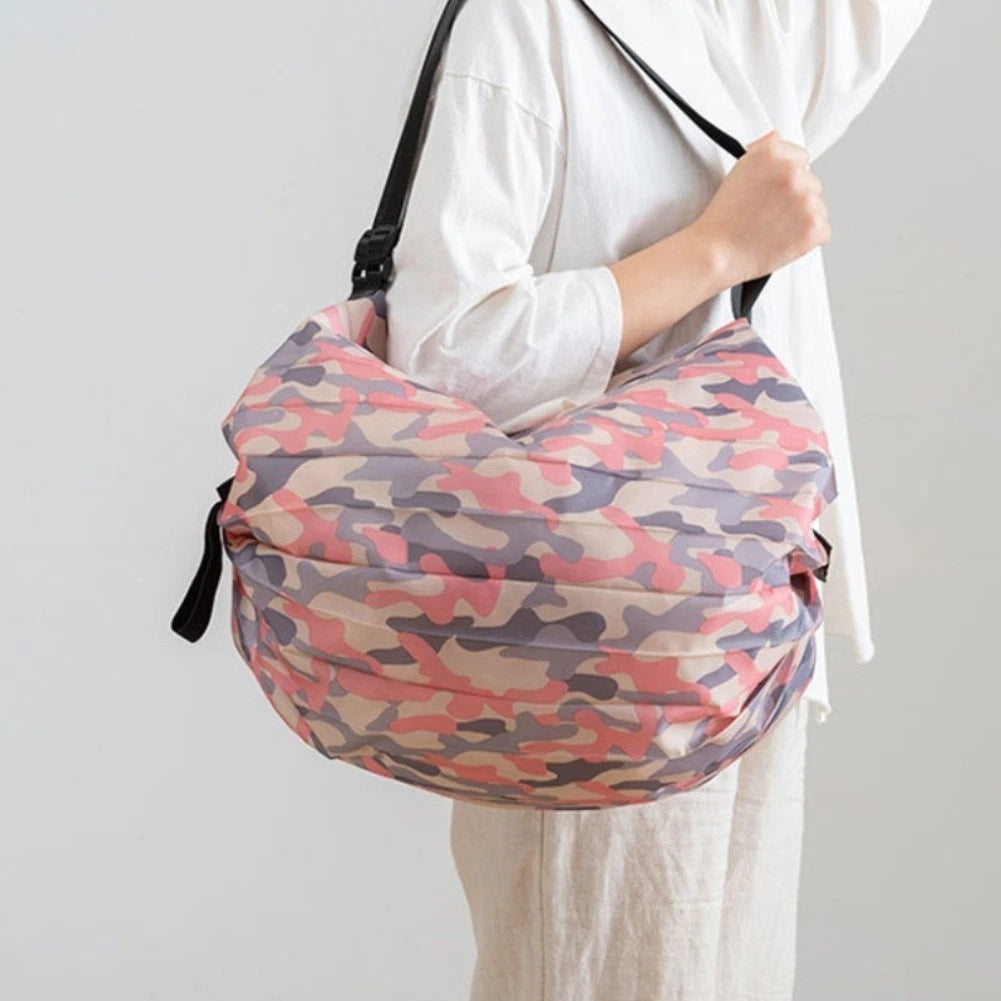 Folding Shopping Bag for Grocery Runs (Portable, Waterproof)