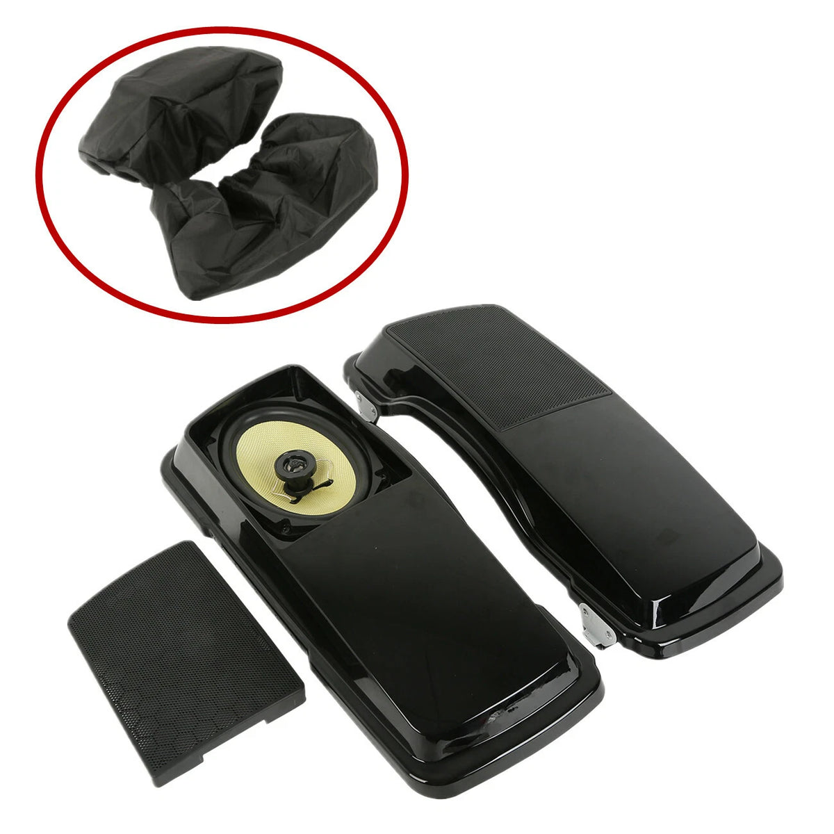 6"x 9" Saddlebags Lid + Speakers for Harley Touring Models