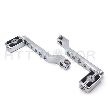 Chrome 7" Skull Shift Lever Arm for Harley Dyna Sportster