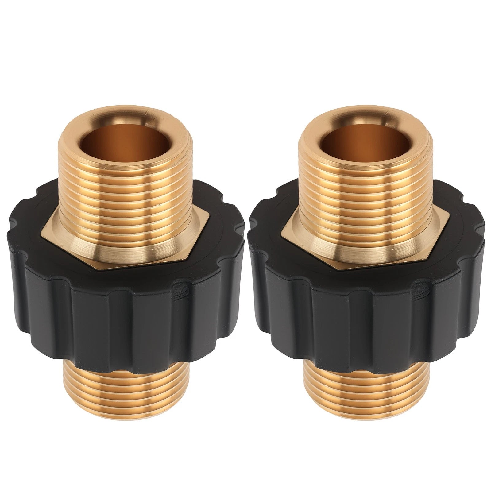 2X Brass M22 14mm Male Pressure Washer Adapter Quick Connect Fitting