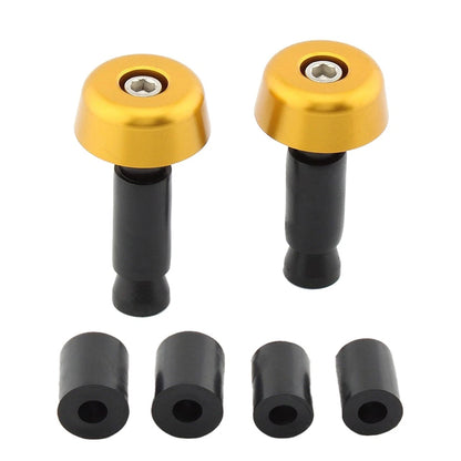 Handlebar Grips & End Caps for Universal Motorcycle (0.5in/12.7MM) Gold