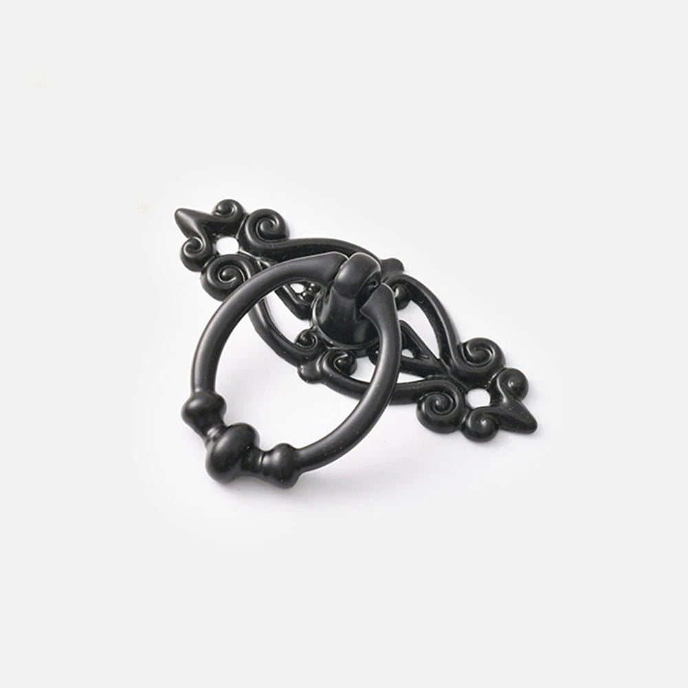 5X Vintage Black Cabinet Pulls for Door Drawer Hardware