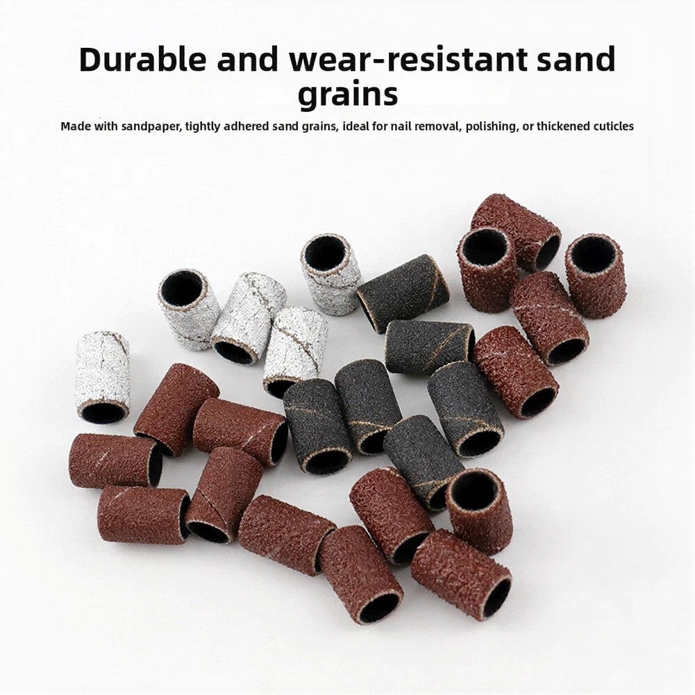 Sanding Discs with Mandrel for Nail Art Kits (Transparent Box Packaged)