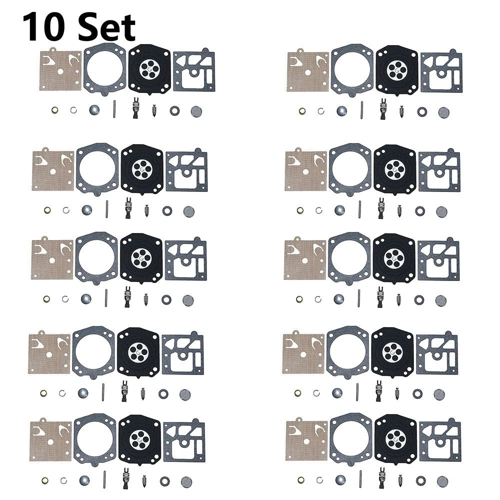 10x Carburetor Rebuild Kit for Walbro K22-HDA (Chainsaw)