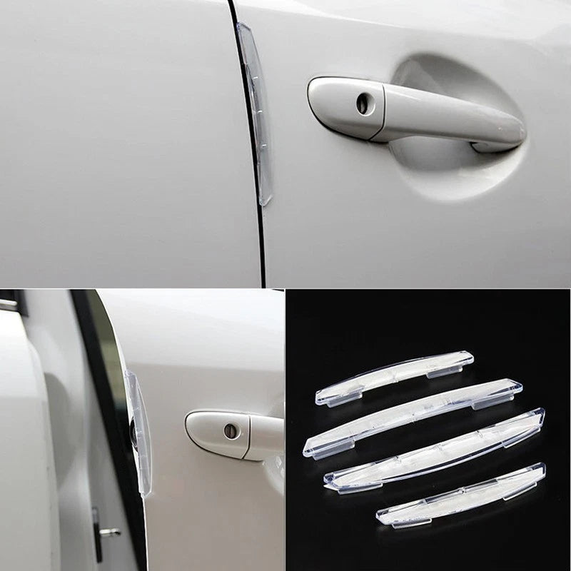 4 Pcs/Set Car Door Edge Scratch Anti-collision Protector Guards Strips