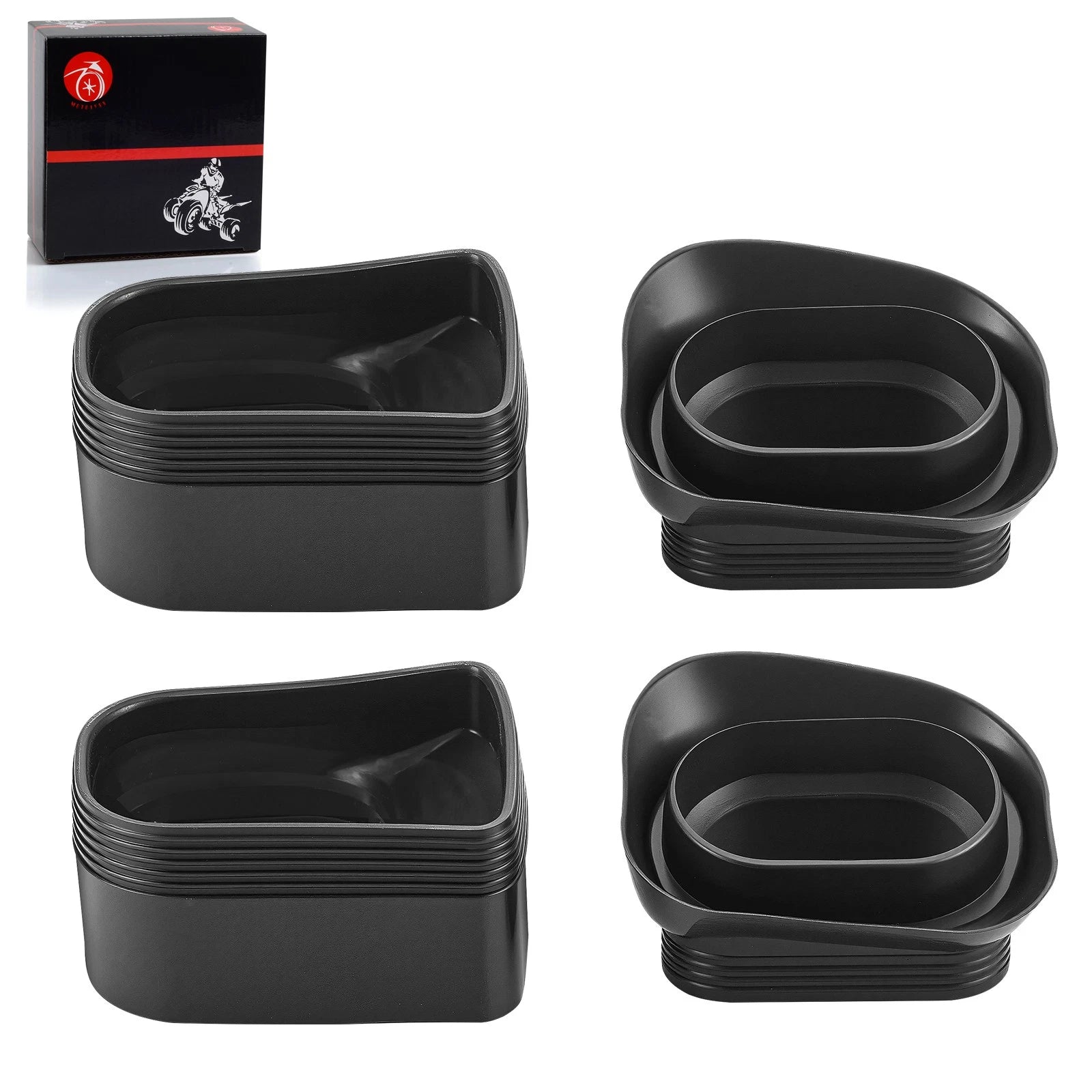 Set of 2 Ram Air Intake Duct Rubber Boots for Suzuki GSXR 600 (1997–2000) & GSXR 750 (1996–1999)