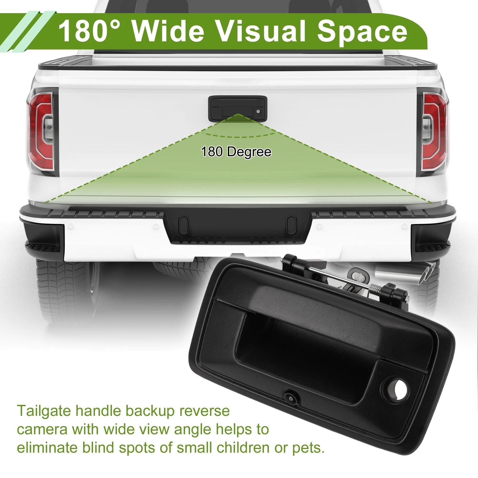 Tailgate Handle Backup Rear View Camera No. 23128692 for Chevrolet Silverado (2014–2019)