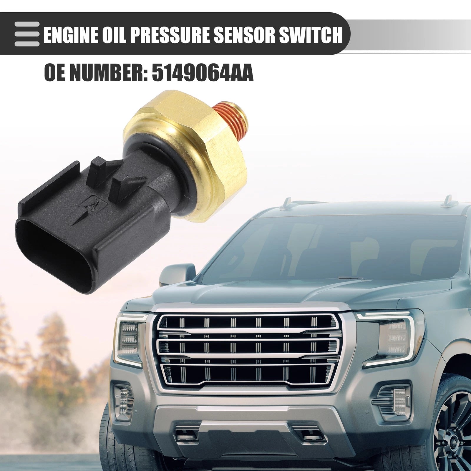 Engine Oil Pressure Sensor OEM Replacement for Jeep Grand Cherokee (2014–2021)