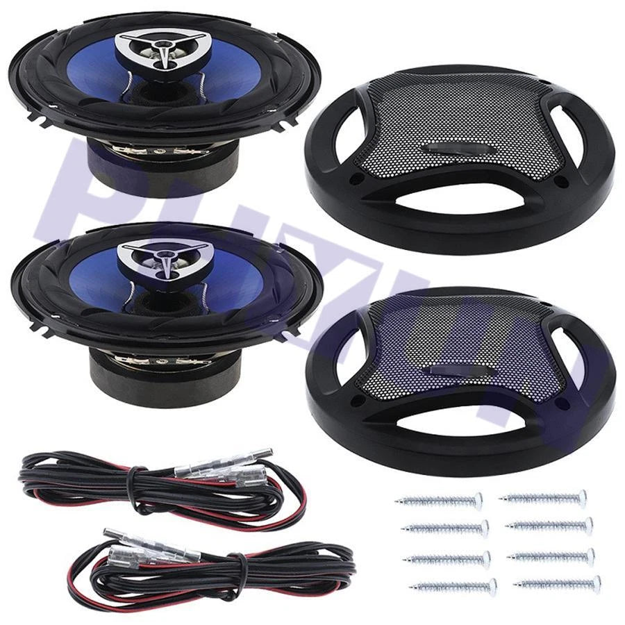 2Pcs 6.5 Inch 500W Coaxial Speakers for Car Audio Systems