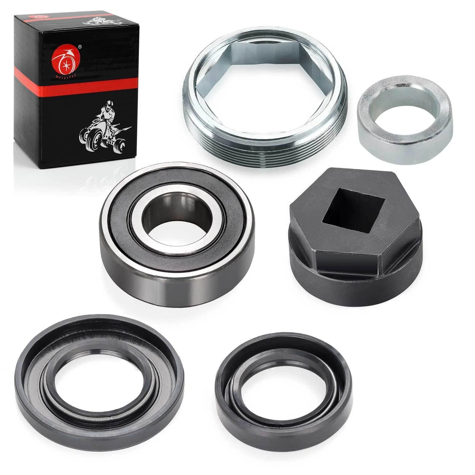 Steering Stem Bearing Seal Holder Nut & Tool for Yamaha Raptor Bruin 350 (2001–2007)