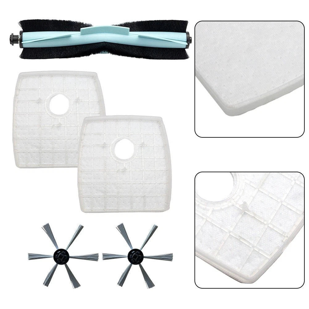 Main Brush Side Brushes Filter Kit for SilverCrest M690, WAP W310