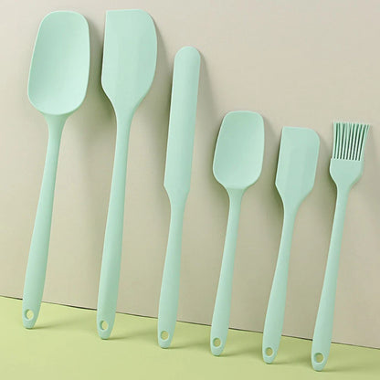 Set of 4 Silicone Spatulas for Baking - Heat Resistant, Various Sizes