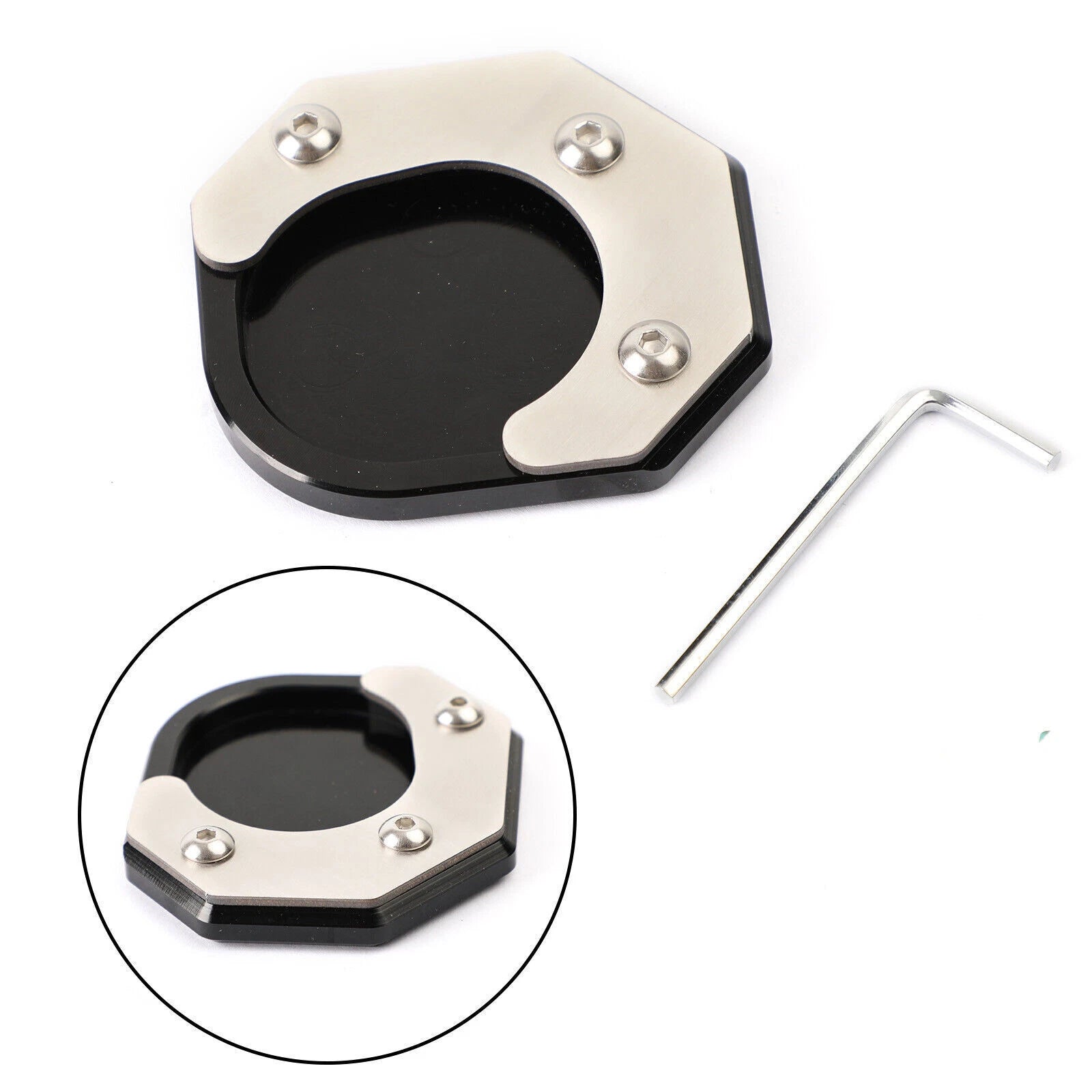Kickstand Enlarged Plate Pad for Yamaha WR250 R/X, Serow250, Tricker, XT250X (2007–2023)
