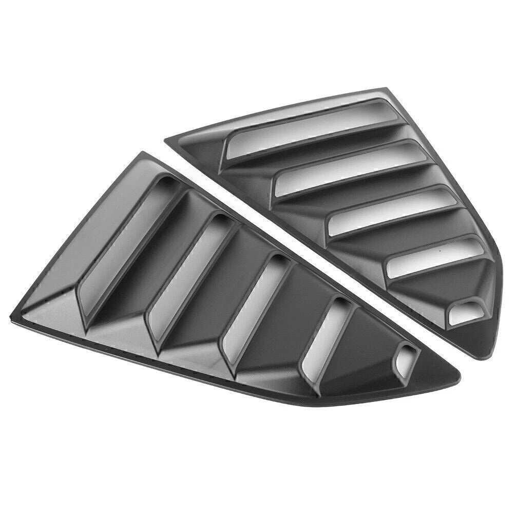 2X Rear Side Window Louver Air Vents Cover Trim for Chevy Camaro (2016–2022)