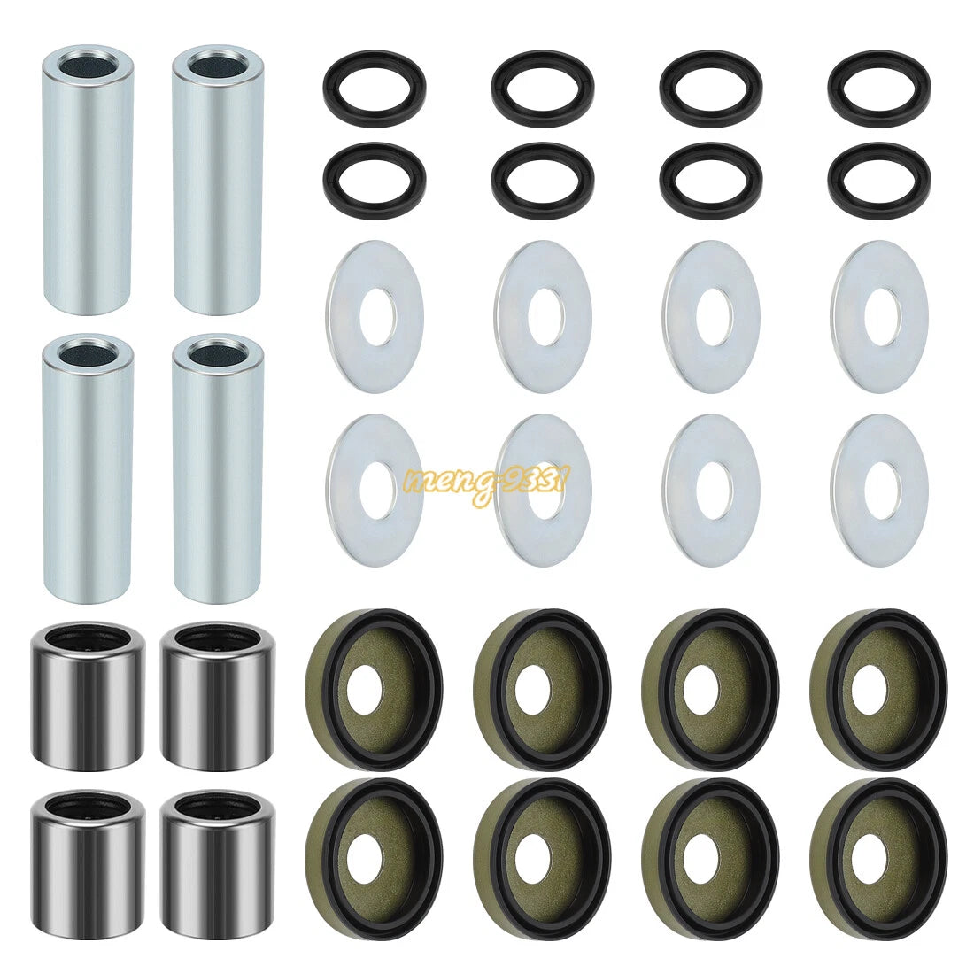 Front Lower A-Arm Bushing Shaft Seal Kit for Suzuki LTZ400 (2003–2014)