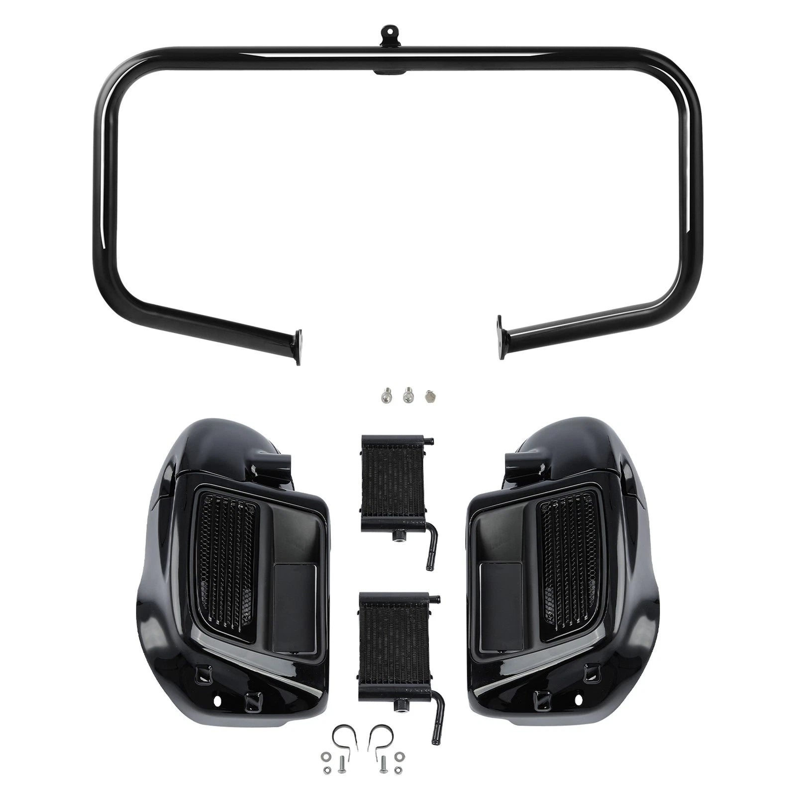Lower Vented Fairings Radiators Engine Guard Bar for Harley Touring (2014–2024)