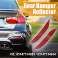 Pair Rear Bumper Reflector Strip Left Right for BMW X5 (2014–2018)