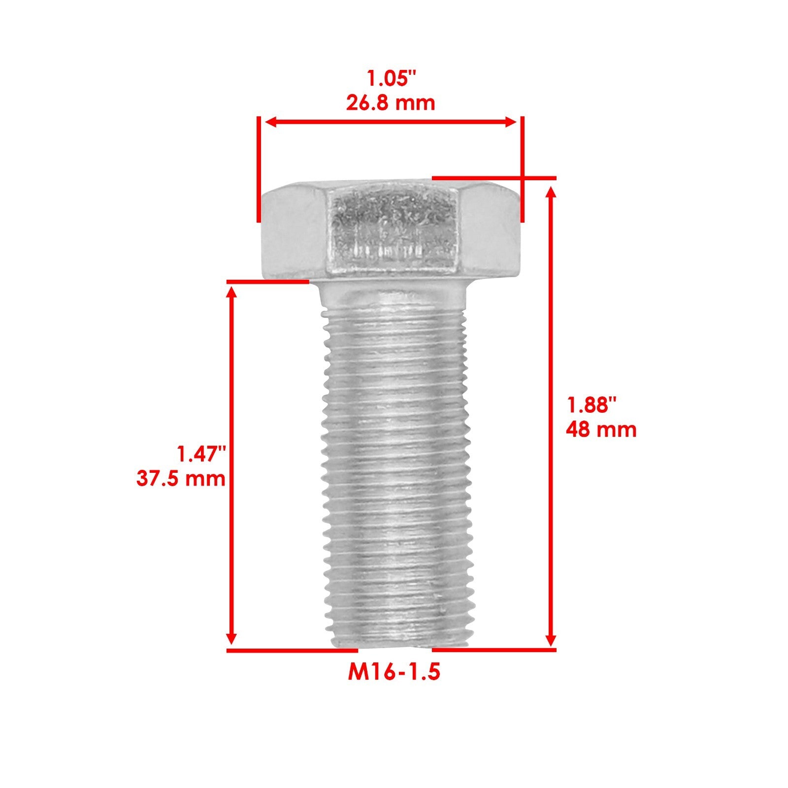 Deck Blade Bolt Replacement for Husqvarna Dixon RedMax Poulan Jonsered (—)