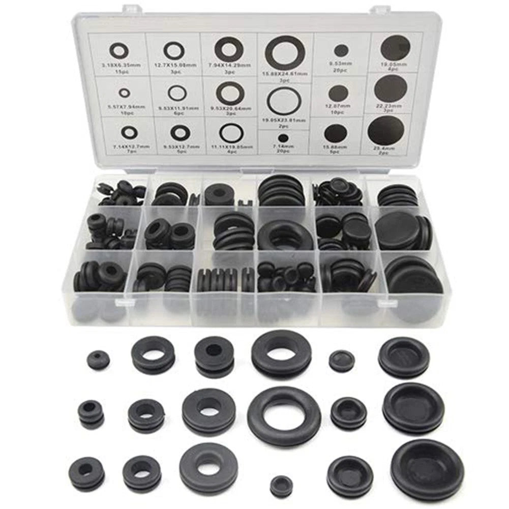 Set of 18 Rubber Grommets for Multiple Uses