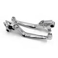 Chrome Smooth Skull Wide Blade Levers for Harley XL/Dyna/Softail (1996–2014)