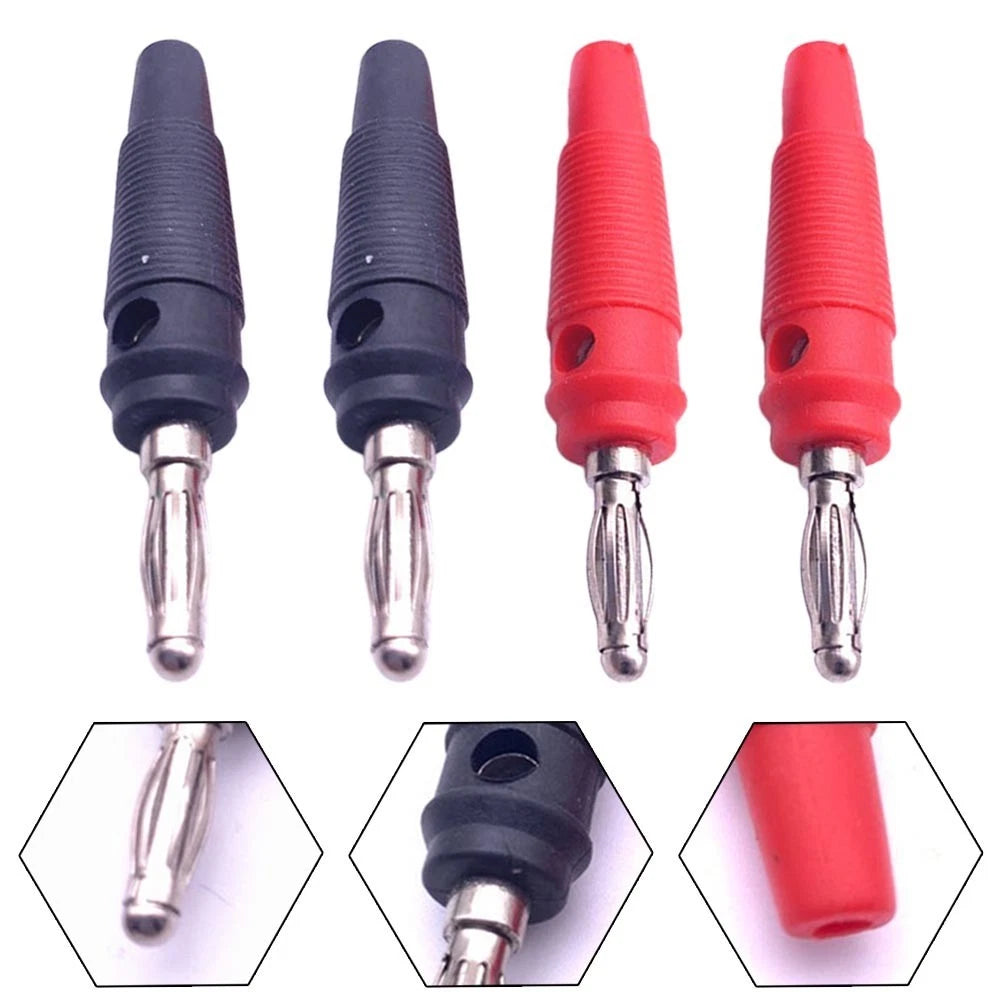 4PCS 4.0mm Banana Connectors with Lantern Head Design for Radio Models
