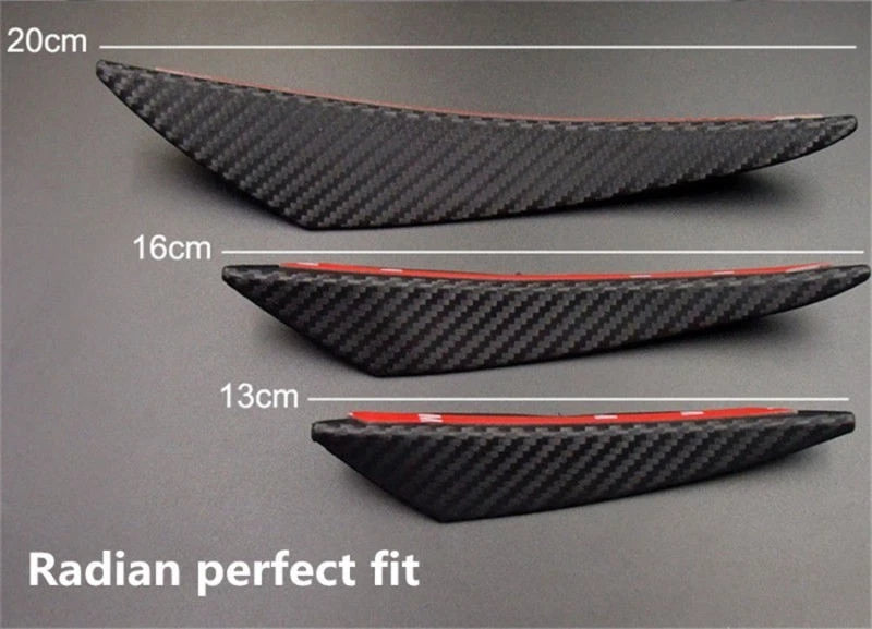 6pc Front Bumper Fin Splitter Spoiler Wing Lip for Universal Fit (2010–2023)