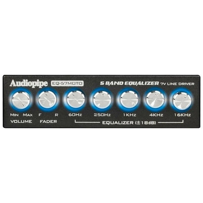 Audiopipe EQ57MOTO 5-Band Graphic Equalizer for Motorcycles (2010–2023)