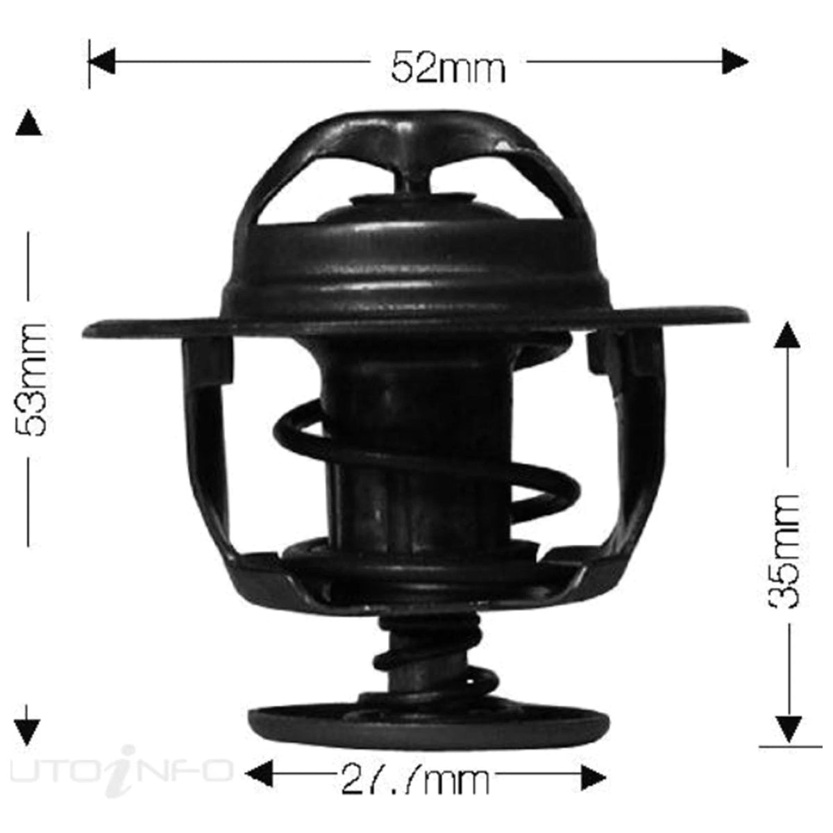 Dayco Thermostat for Ford Everest UA 4cyl 2.0L YNWS (2018–2019)