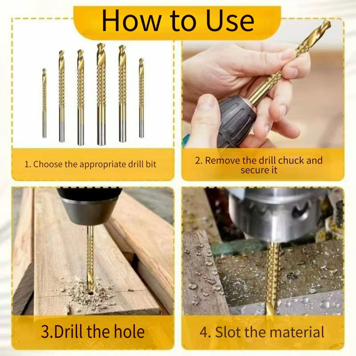 Multi-material Drill Bits for HSS Twist Drill Bit
