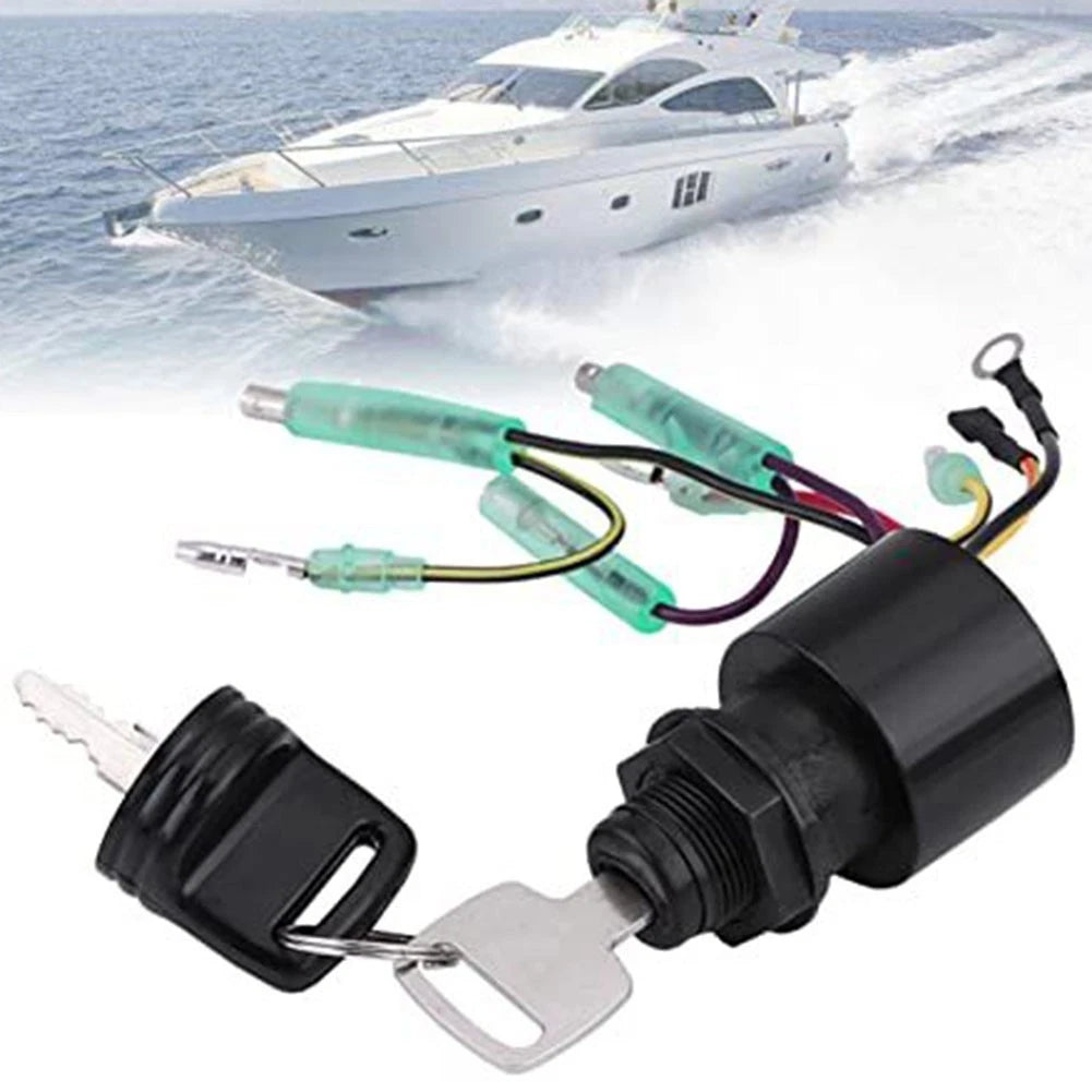 Ignition Key Switch for Boat Motor (Compatible with Multiple Models)