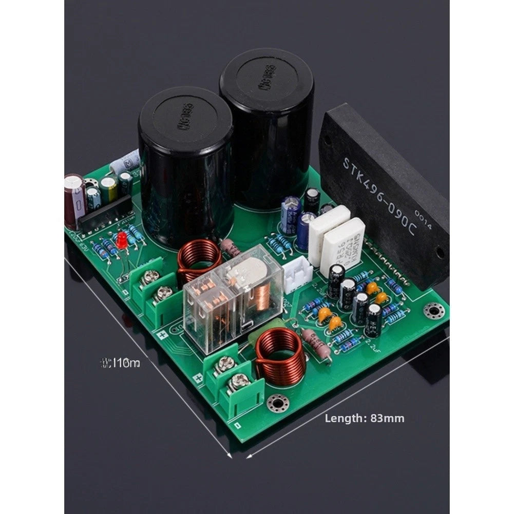 200W Audio Power Board for STK496-090 (ABS Housing, 11.7x7.3x5.2cm)