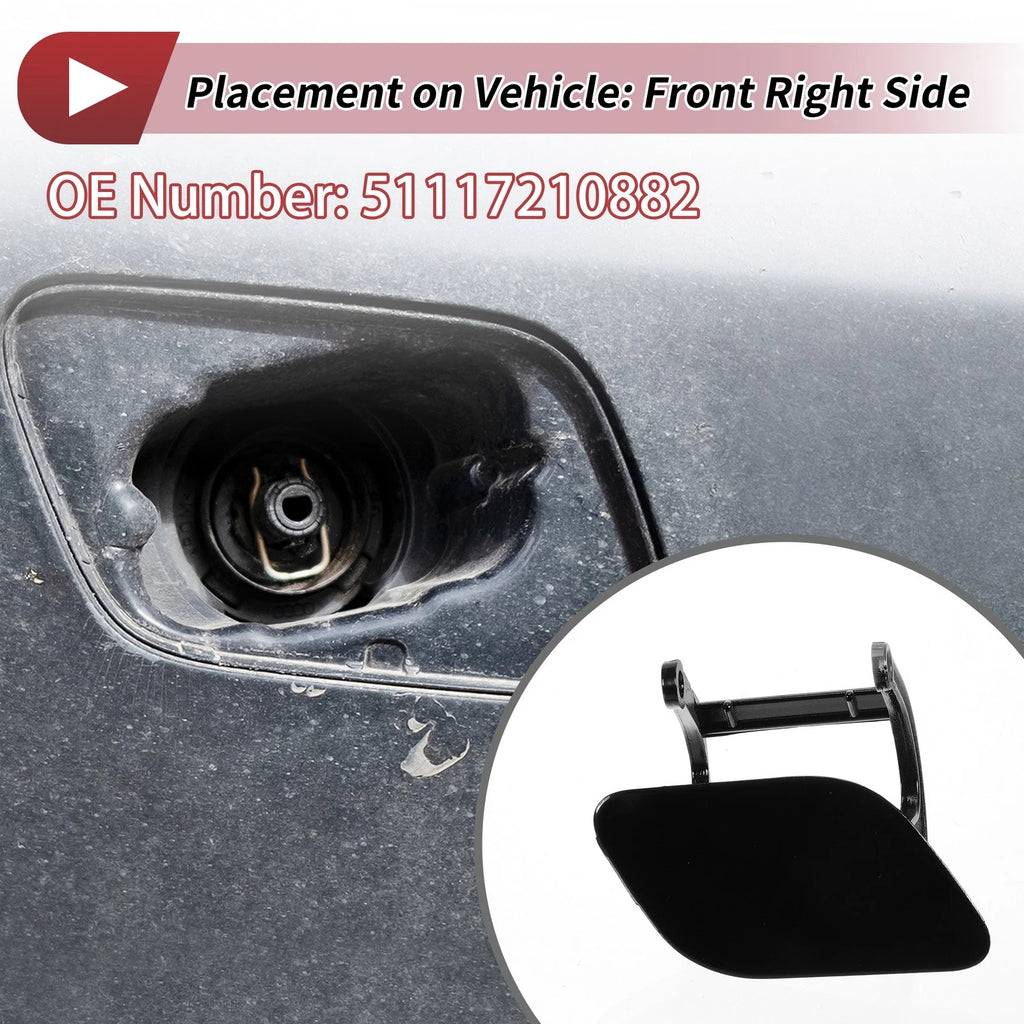 Front Right Washer Nozzle Cover Cap Replacement for BMW 740i (2011–2015)