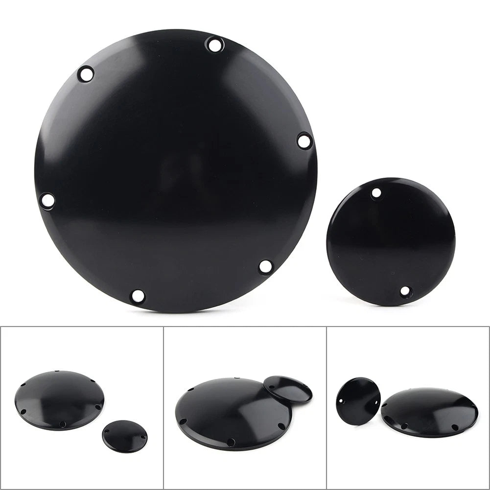 Black Derby Timer Timing Clutch Cover for Harley Sportster XL1200 (2004–2023)