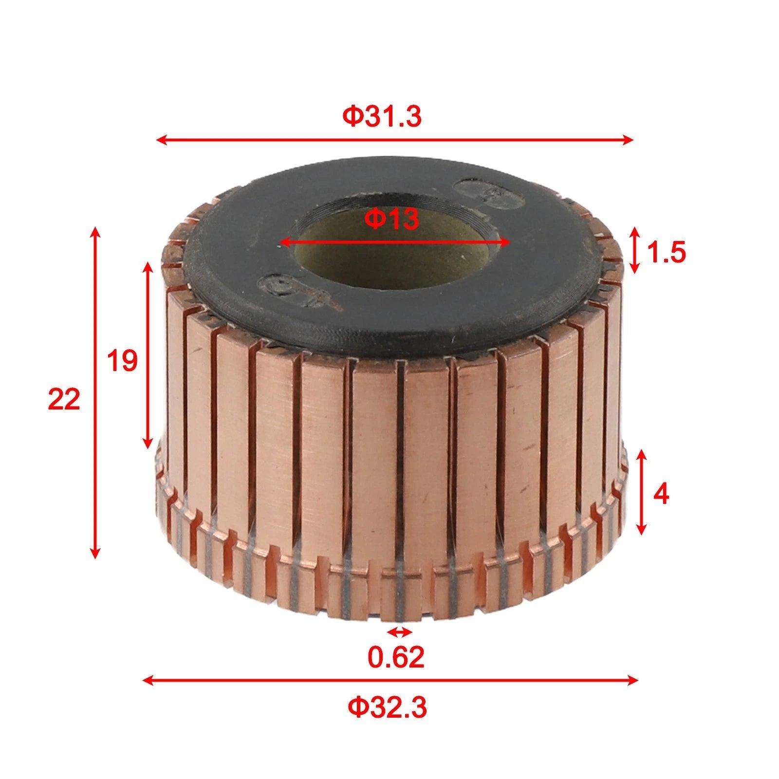 Motor Commutator 31 3x13x19mm for Easy Installation