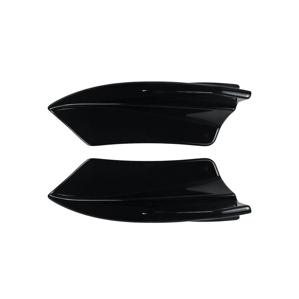 Pair Gloss Black Side Corner Splitters for Audi S5 8T (2013–2016)
