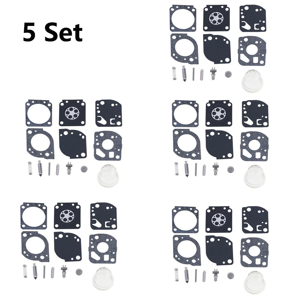 5X Carburetor Repair Kit for Poulan Ryobi Homelite Zama C1U-W19 RB-117 530071811